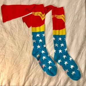 Official DC Comics Wonder Woman Knee-High Socks